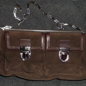 Banana Republic Clutch Cow Leather Chain Purse